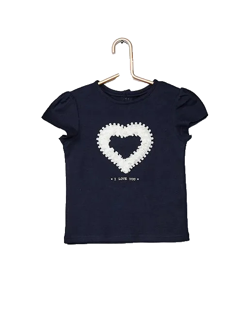 T-shirt imprimé coeur