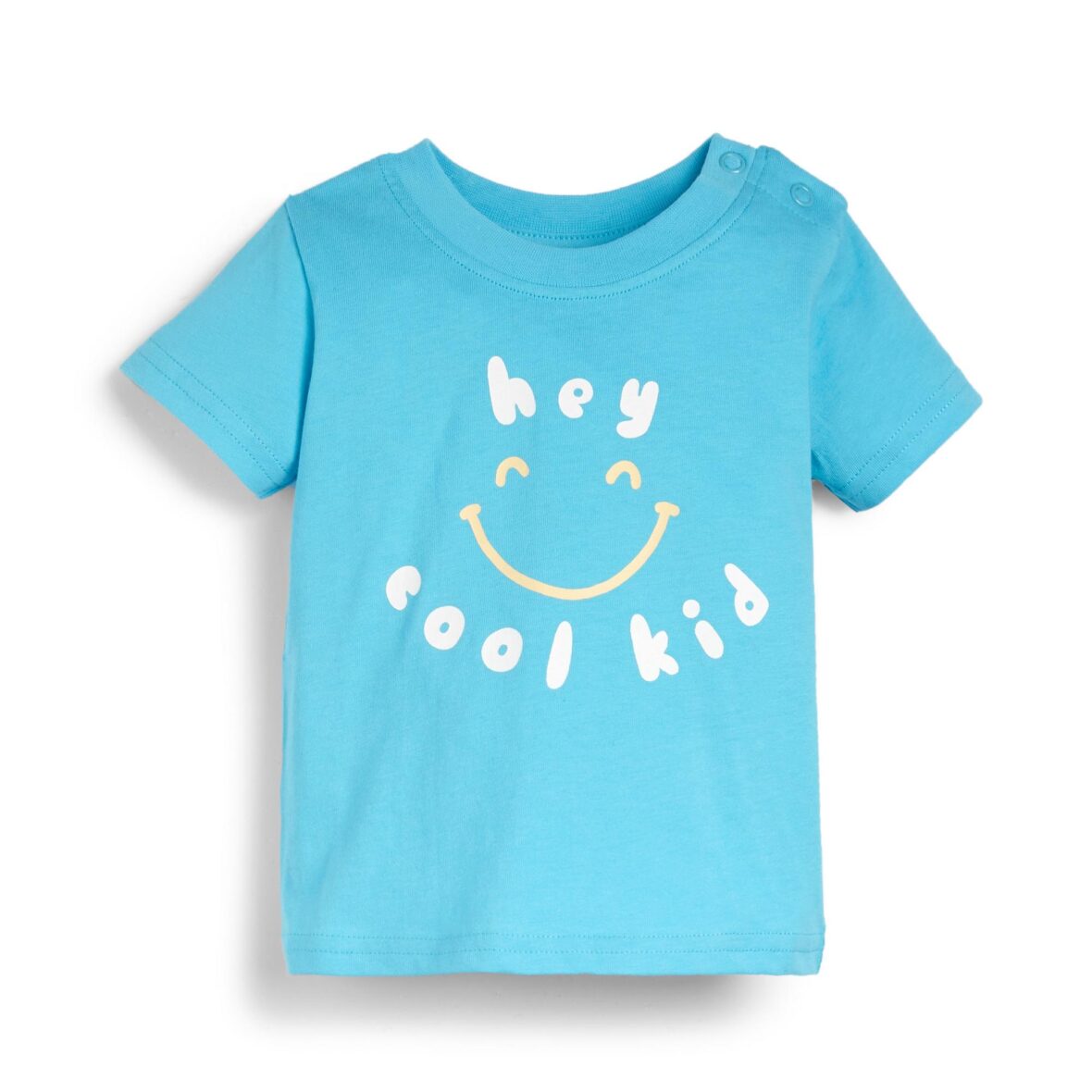 T-shirt bleu ciel à message bébé