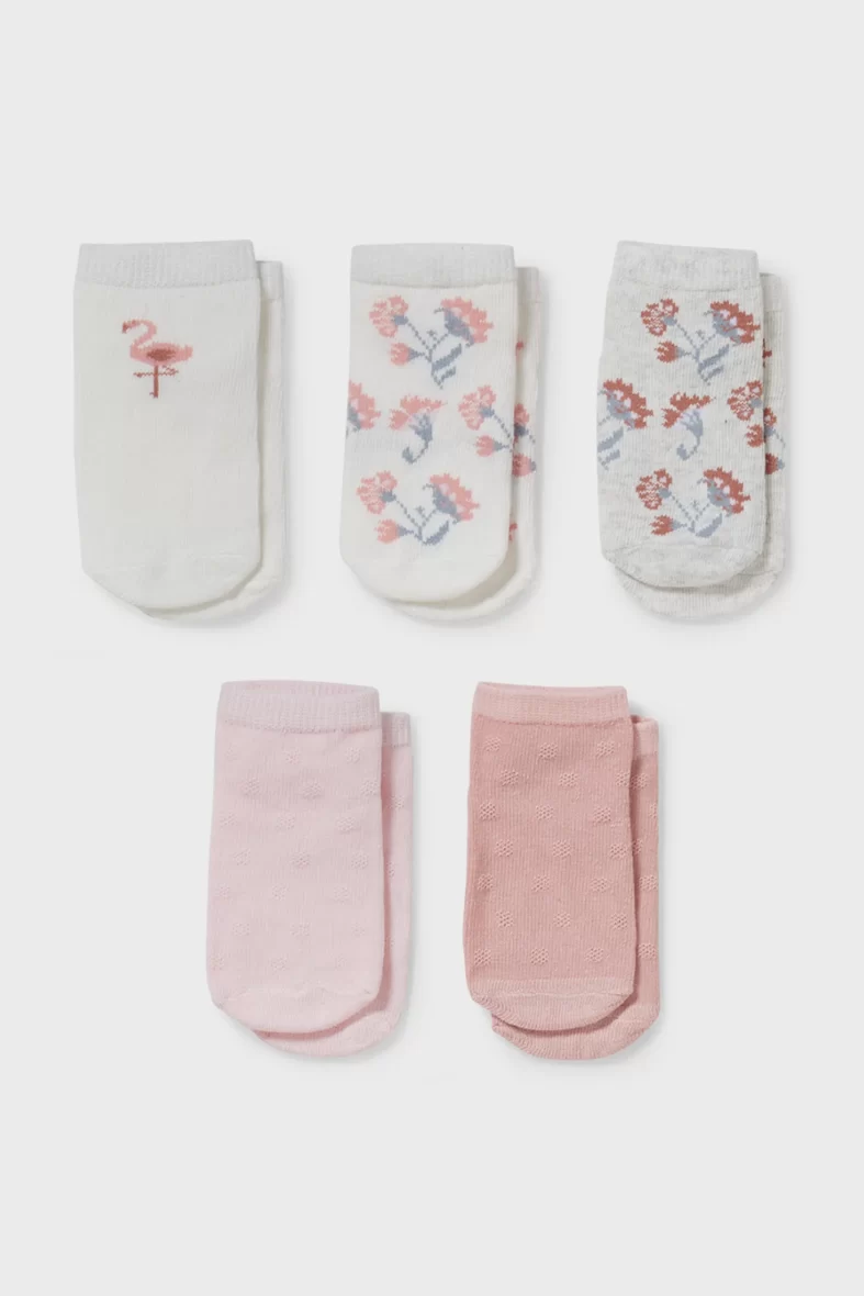 Lot de 5 paires – chaussettes pour bébé (15 – 17)