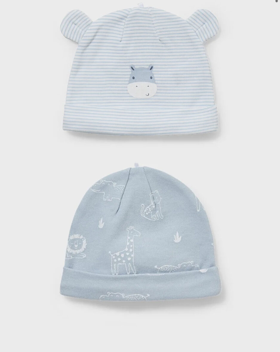 Lot de 2 – bonnets pour bébé