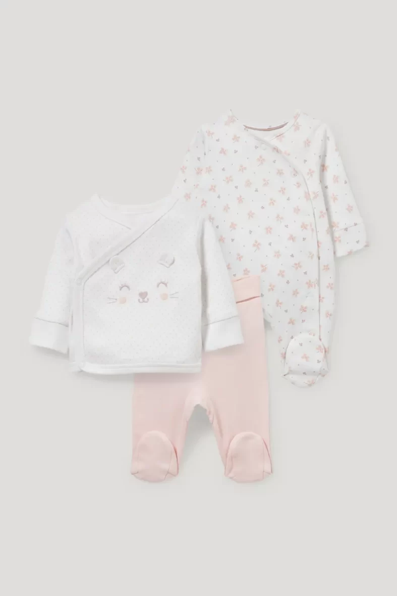 Ensemble pour nouveau-né – pyjama et grenouillère