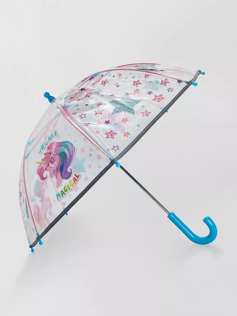 Parapluie transparent ‘Licorne’