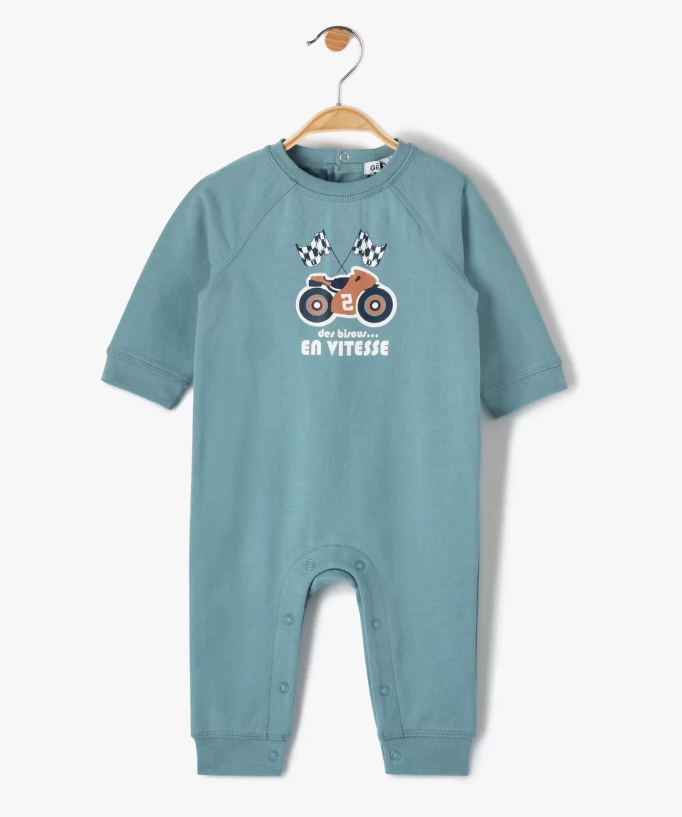 Pyjama sans pieds avec motif moto