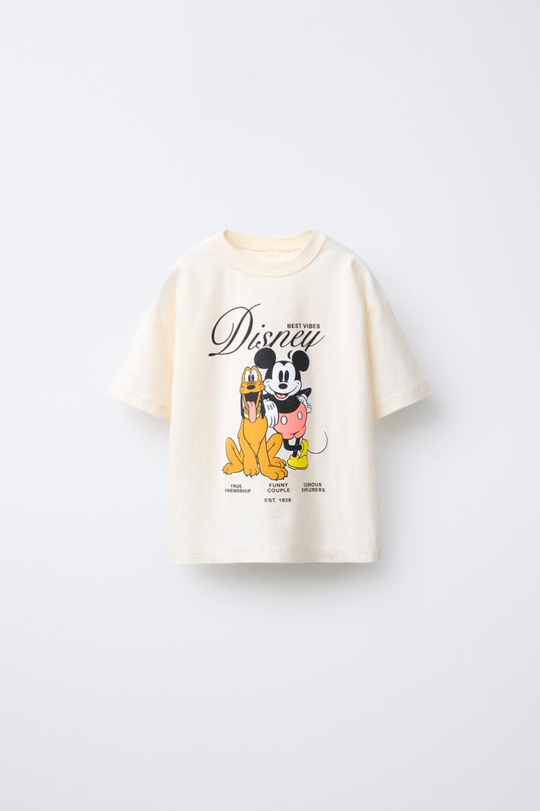 T-SHIRT IMPRIMÉ MICKEY MOUSE ET PLUTO