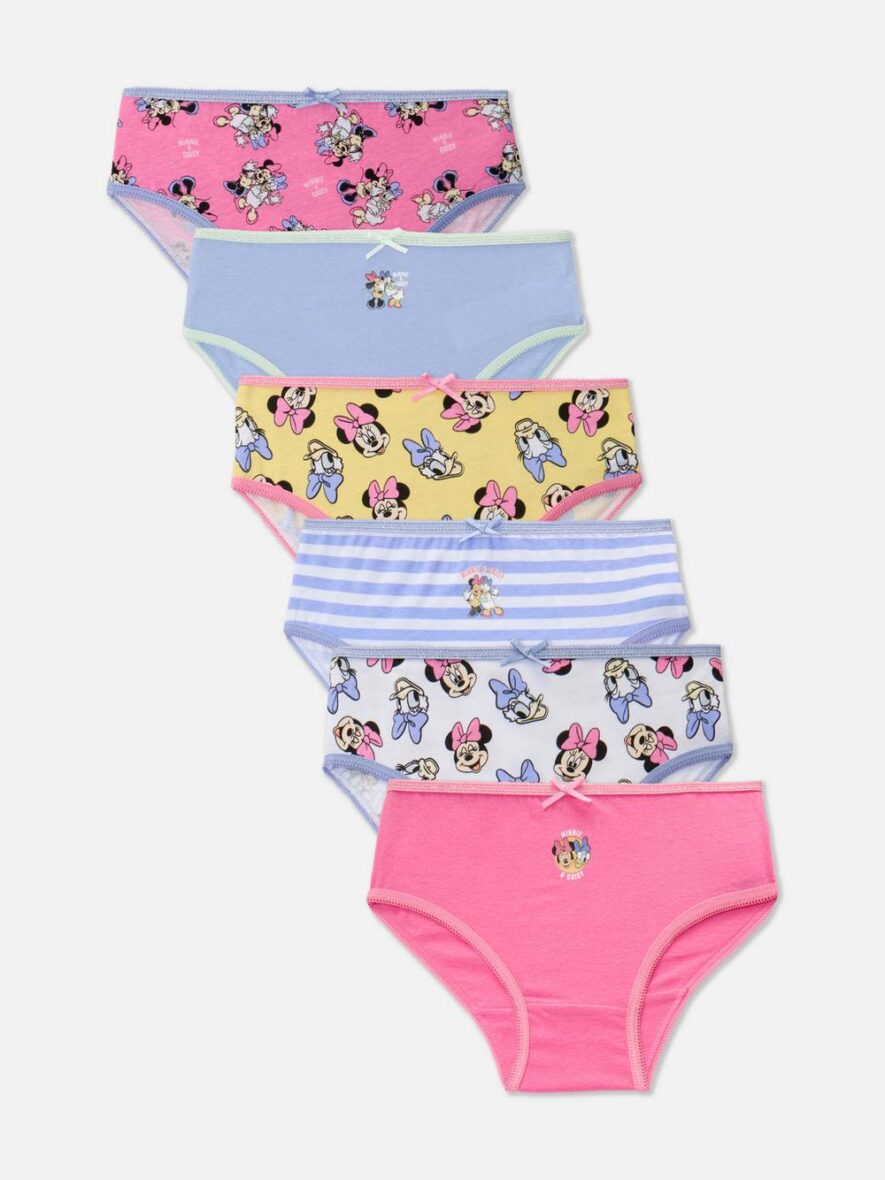 Lot de 6 culottes Disney Minnie Mouse et Daisy Duck