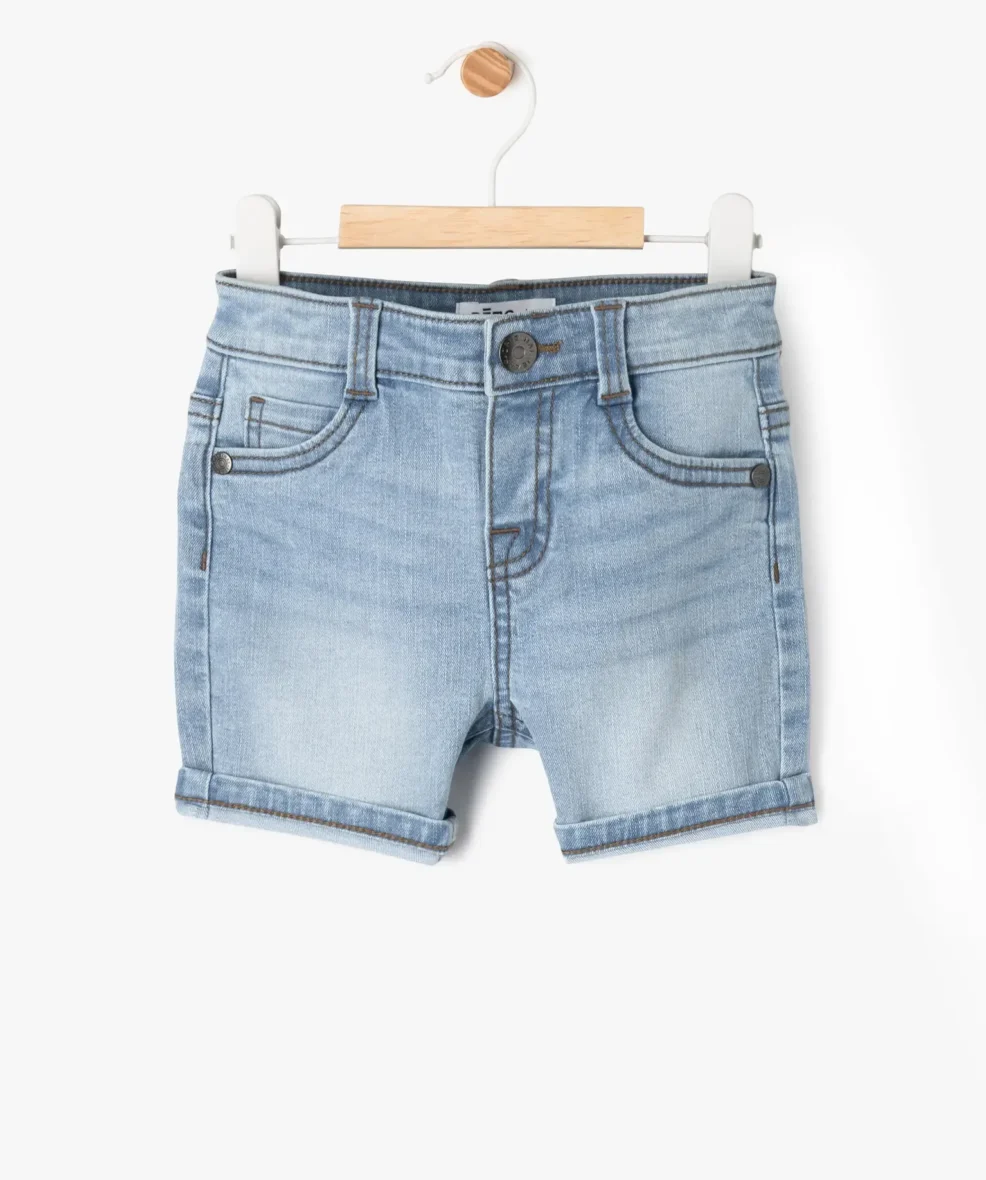 Short en jean extensible coupe slim