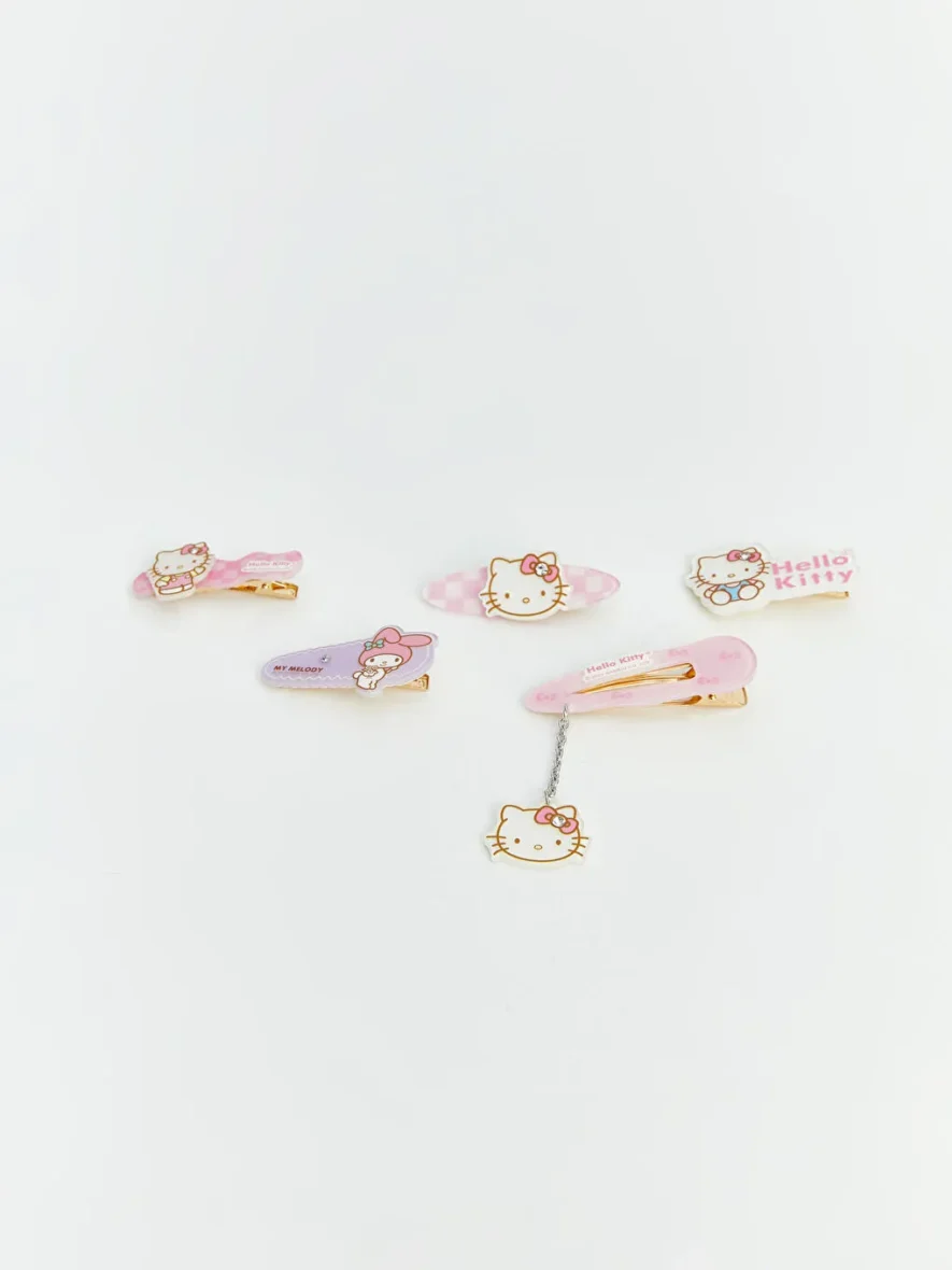 Lot De 5 Pinces À Cheveux Imprimées