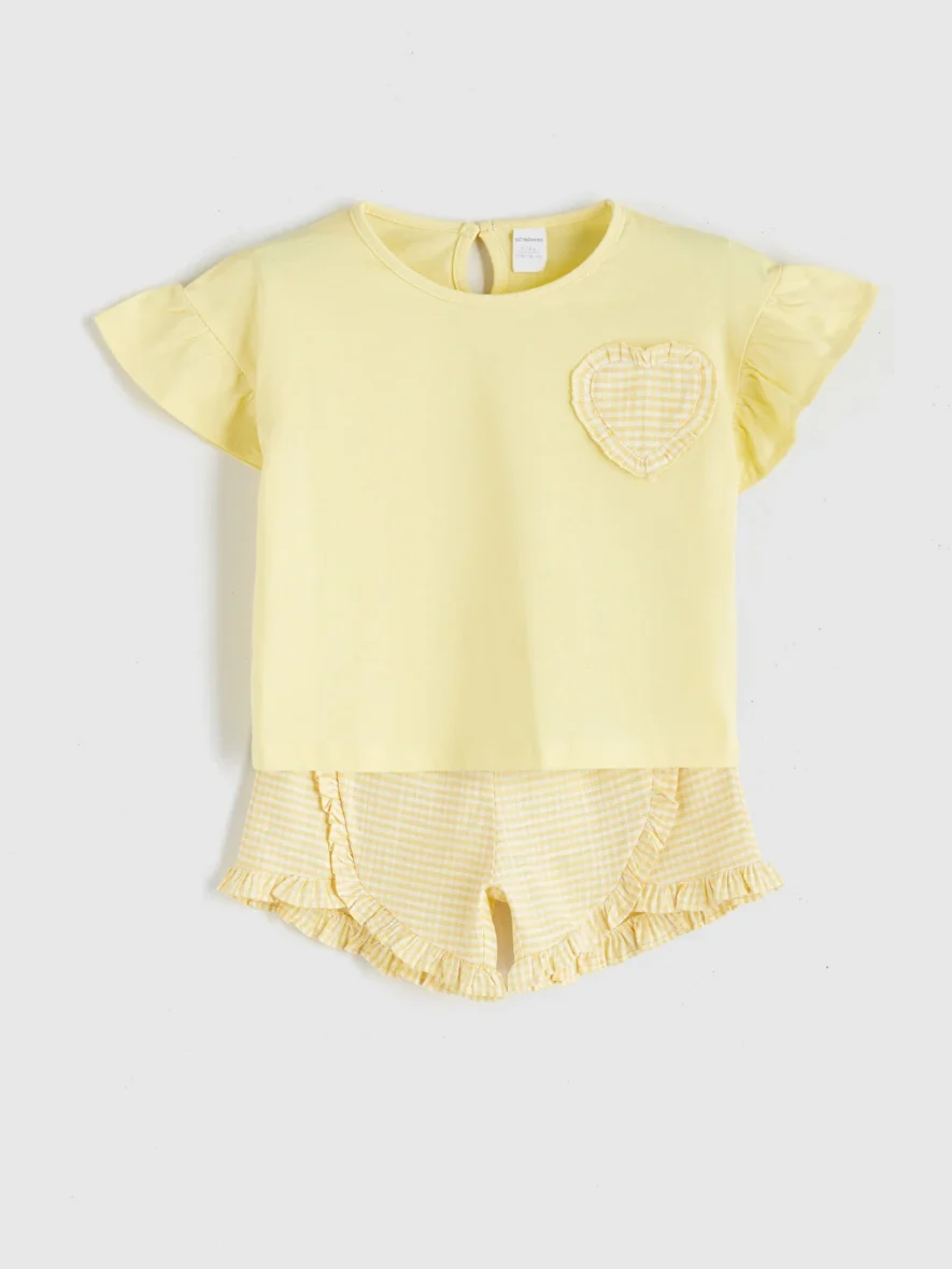 Ensemble T-shirt Et Short Cœur