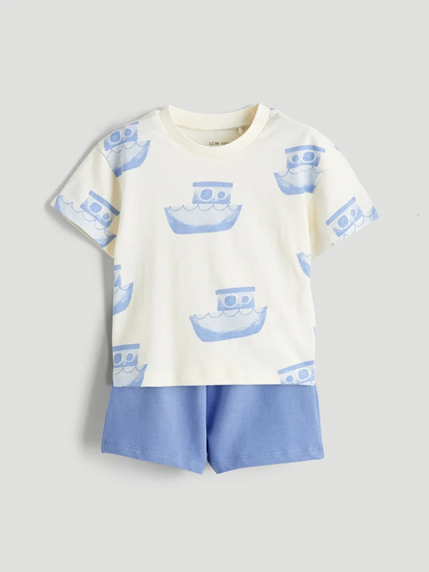 Ensemble T-shirt Et Short Col Rond