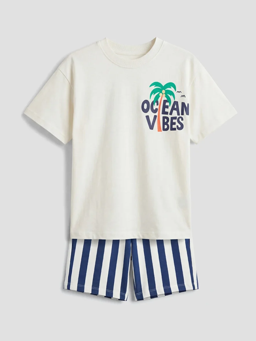 Short Et T-shirt Imprimés