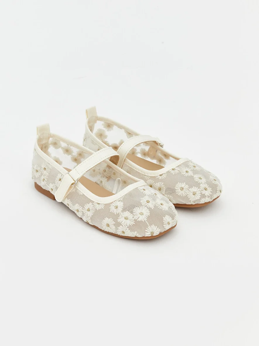 Ballerines En Mesh Brodé Floral 29