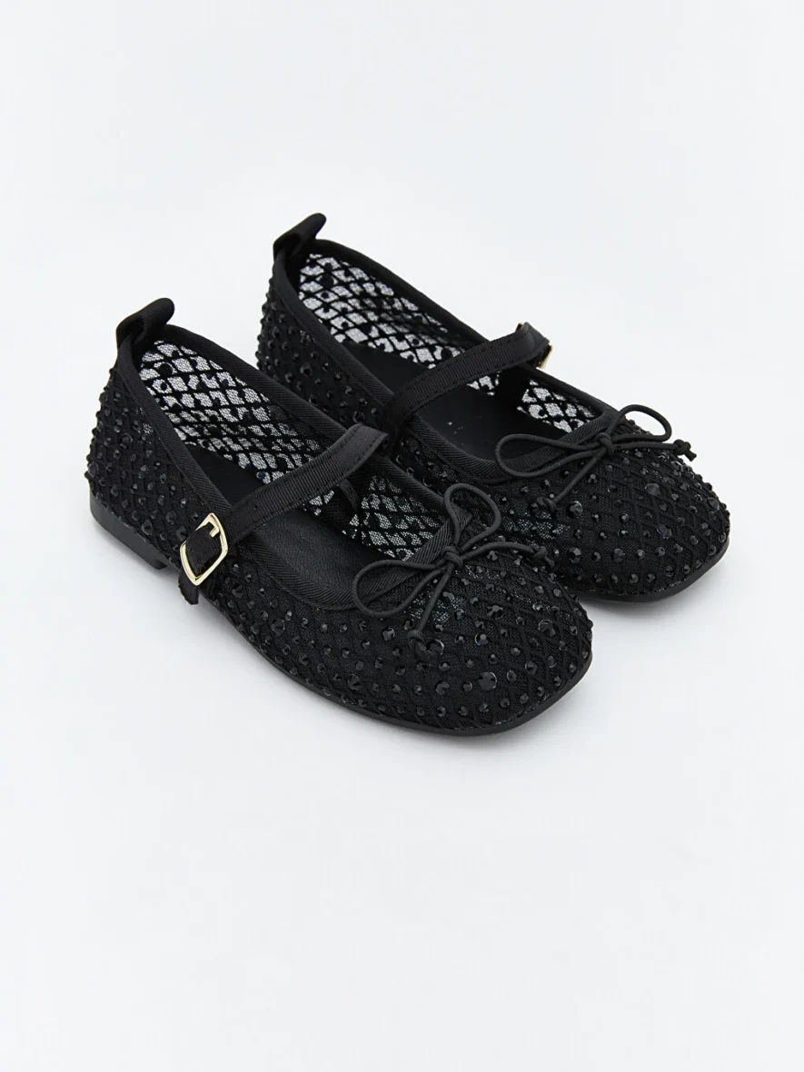 Ballerines En Mesh Avec Nœud 31