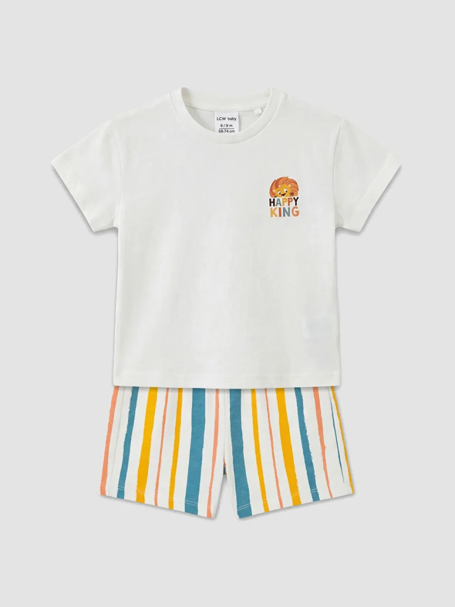 T-shirt Et Short Rayés