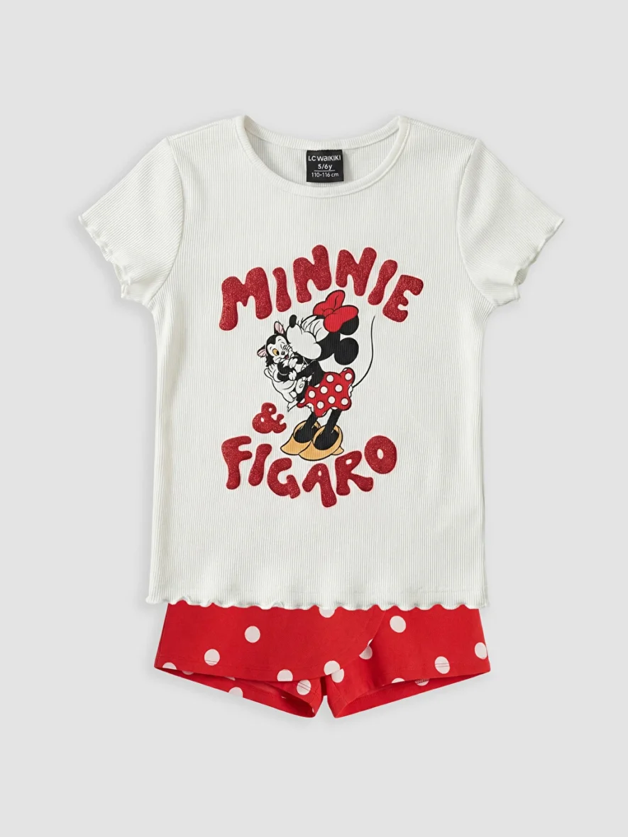 Ensemble T-shirt Et Jupe-short Minnie Mouse
