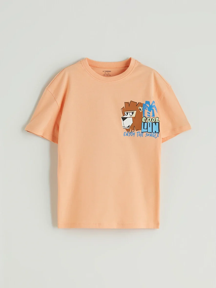 T-shirt Imprimé  À Col Rond
