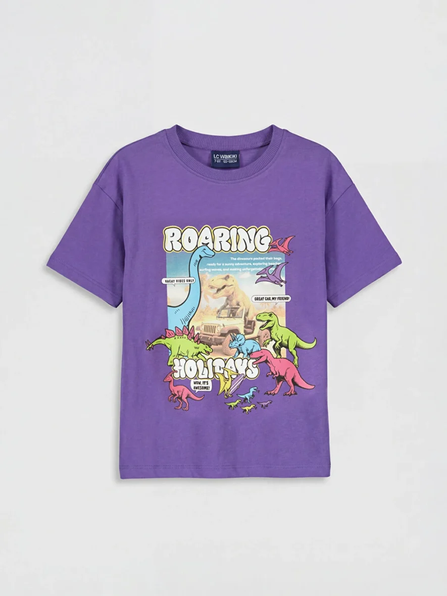 T-shirt Imprimé À Col Rond