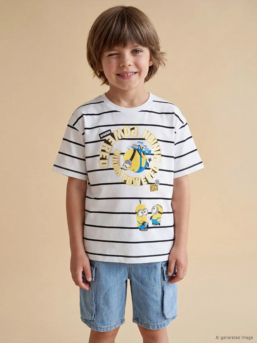 T-shirt À Rayures Minions
