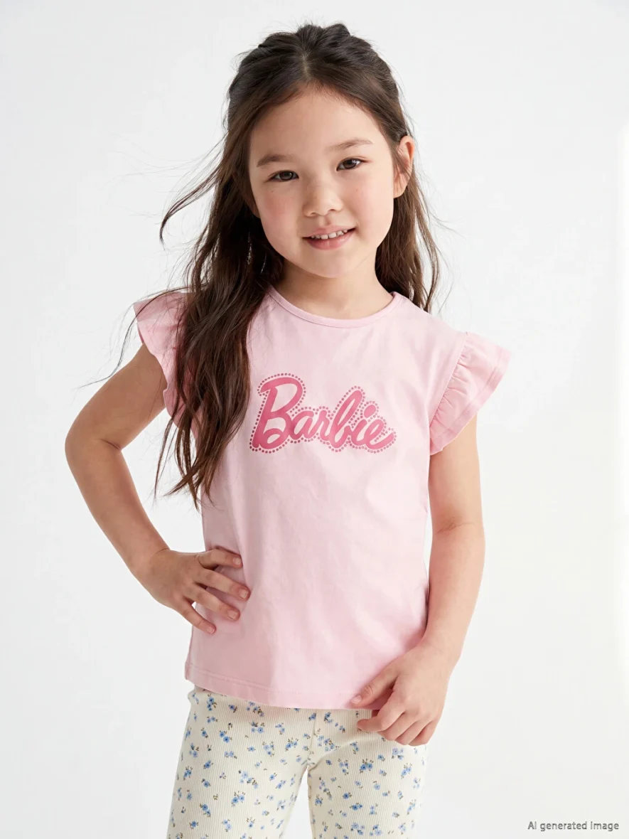 T-shirt À Col Rond Barbie